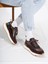 Locke Model Deri El Yapımı Erkek Kahve Sneaker 4