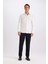 Slim Fit Dar Kesim Polo Yaka Uzun Kollu Gömlek D4533AX24AU 4