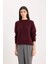 Regular Fit Bisiklet Yaka Basic Düz Triko Kazak D0035AX24WN 3