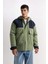 Regular Fit Kapüşonlu Fermaurlı Cepli Mont C7435AX24AU 5