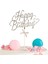 Pasta Üstü Happy Birthday Yazılı Süs & Toppers (Gümüş) 1