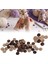 20'li Paket 20 Mm (2 CM) Ahşap Cocanat Cocanout Kokonat Hindistan Cevizi Düğme 9