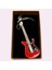 Gitar Kırmızı Gitarist Hediye Anahtarlık Veya Çanta Süsü 3