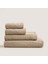Solid Yüz Havlusu 50 x 90 cm Koyu Bej 2