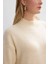 Krem Soft Triko Elbise 4