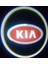 Kia Araçlar Için Pilli Yapıştırmalı Kapı Altı LED Logo 1