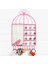 Kuş Kafesi Şekli Jewry Vitrin Depolama Rafı Pembe (Yurt Dışından) 4