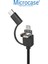 3'ü 1 Arada Endeskop Kamera Mikrofon USB 2.0 Micro USB ve Type-C 6 LED Su Geçirmez 2 Metre Borescope Yılan Kamera AL3898 2