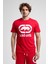 ECKO UNLTD Marc Kırmızı Bisiklet Yaka Baskılı Standard Fit Erkek Tshirt 1