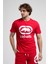 ECKO UNLTD Marc Kırmızı Bisiklet Yaka Baskılı Standard Fit Erkek Tshirt 3