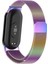 Mi Band 8 , Mi Band 9 ve Mi Band 10 ile Uyumlu Kordon Hasır Örgü Metal Mıknatıslı Kayış 1
