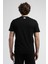 Marc Siyah - Beyaz Bisiklet Yaka Baskılı Standard Fit Erkek Tshirt 3