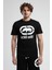 Marc Siyah - Beyaz Bisiklet Yaka Baskılı Standard Fit Erkek Tshirt 4
