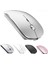 Ultra Slim Bluetooth Rgb Usb Mouse 2.4ghz Siyah Ledli 800 / 1200 / 1600dpi Şarjlı Kablosuz Mouse Rgb Led Işıklı Çift Modlu Kablosuz Ledli Şarj Edilebilir Sessiz Tıklama 9