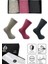 Gri, Pembe, Antrasit Uzun Kadın Kutulu 3'lü Yünlü Kışlık Soket Çorap 1