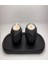 Geometrik Beton Mumluk Set Mat Siyah 3 Parça Oval Tealight Mumluk(2 Adet Tealight Dahil) 1