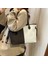 Moda Basit Kontrast Renk Dekme Denim Crossbody Çanta Iki Parçalı Set (Yurt Dışından) 3