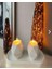 Dekoratif Beton Tabaklı Geometrik Tealight Mumluk Seti ( Tealight Mumlar Dahildir 1