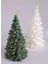 Dekoratif Hediyelik 2'li Çam Ağacı Mum Seti, Yeşil, Beyaz Kokulu Mum Yılbaşı Hediye Pine Tree Candle 2