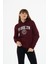 Kadın Pamuklu Içi Polarlı Kapüşonlu Sweatshirt 2