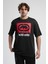 ECKO UNLTD Ithaca Antrasit Bisiklet Yaka Nakışlı Oversize Erkek Tshirt 3