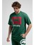 ECKO UNLTD Ithaca Yeşil Bisiklet Yaka Nakışlı Oversize Erkek Tshirt 5