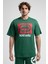 ECKO UNLTD Ithaca Yeşil Bisiklet Yaka Nakışlı Oversize Erkek Tshirt 1