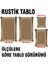 Kanvas Türk Bayrağı LED Işıklı Rustik Tablo 2