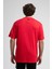 Ithaca Kırmızı Bisiklet Yaka Nakışlı Oversize Erkek Tshirt 4