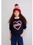 Yılbaşı Cute Baskılı Lacivert SWEATSHIRT7S10112-82318 1