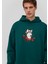 Yılbaşı Köpek Baskılı Yeşil SWEATSHIRT0S10296-81962 1