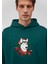 Yılbaşı Köpek Baskılı Yeşil SWEATSHIRT0S10296-81962 5