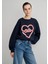 Yılbaşı Cute Baskılı Lacivert SWEATSHIRT1S10336-82318 2