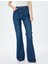 Yüksek Bel Slim Fit Ispanyol Paça Kot Pantolon - Flare Jean 3