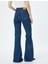 Yüksek Bel Slim Fit Ispanyol Paça Kot Pantolon - Flare Jean 4