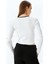 Biyeli Bisiklet Yaka Pencere Detaylı Uzun Kollu T-Shirt 4