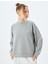 Bisiklet Yaka Basic Uzun Kollu Oversize Sweatshirt 3