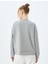 Bisiklet Yaka Basic Uzun Kollu Oversize Sweatshirt 4