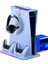 Playstation 5 Standart (Fat) Kasa Fanlı - Rgbli - Oyun Raflı - Şarjlı Stand - Beyaz 4