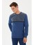 Kadife Selanik Parça Desenli Bisiklet Yaka Sweatshirt- KS-1672 1