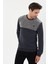 Kadife Selanik Parça Desenli Bisiklet Yaka Sweatshirt- KS-1672 2