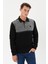 Kadife Selanik Parça Desenli Polo Yaka Sweatshirt- KS-1670 2