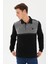 Kadife Selanik Parça Desenli Polo Yaka Sweatshirt- KS-1670 3