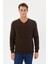 Kadife Selanik Basic V Yaka Sweatshirt- KS-1401 2