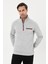Fermuarlı %100 Pamuk Sweatshirt- PIN-1039 1