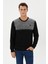 Kadife Selanik Parça Desenli Bisiklet Yaka Sweatshirt- KS-1672 1