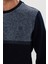 Kadife Selanik Parça Desenli Bisiklet Yaka Sweatshirt- KS-1672 3