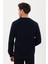 Kadife Selanik Parça Desenli Bisiklet Yaka Sweatshirt- KS-1672 4