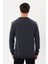 Kadife Selanik Parça Desenli Bisiklet Yaka Sweatshirt- KS-1672 4
