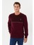 Kadife Selanik Parça Desenli Bisiklet Yaka Sweatshirt- KS-1672 1